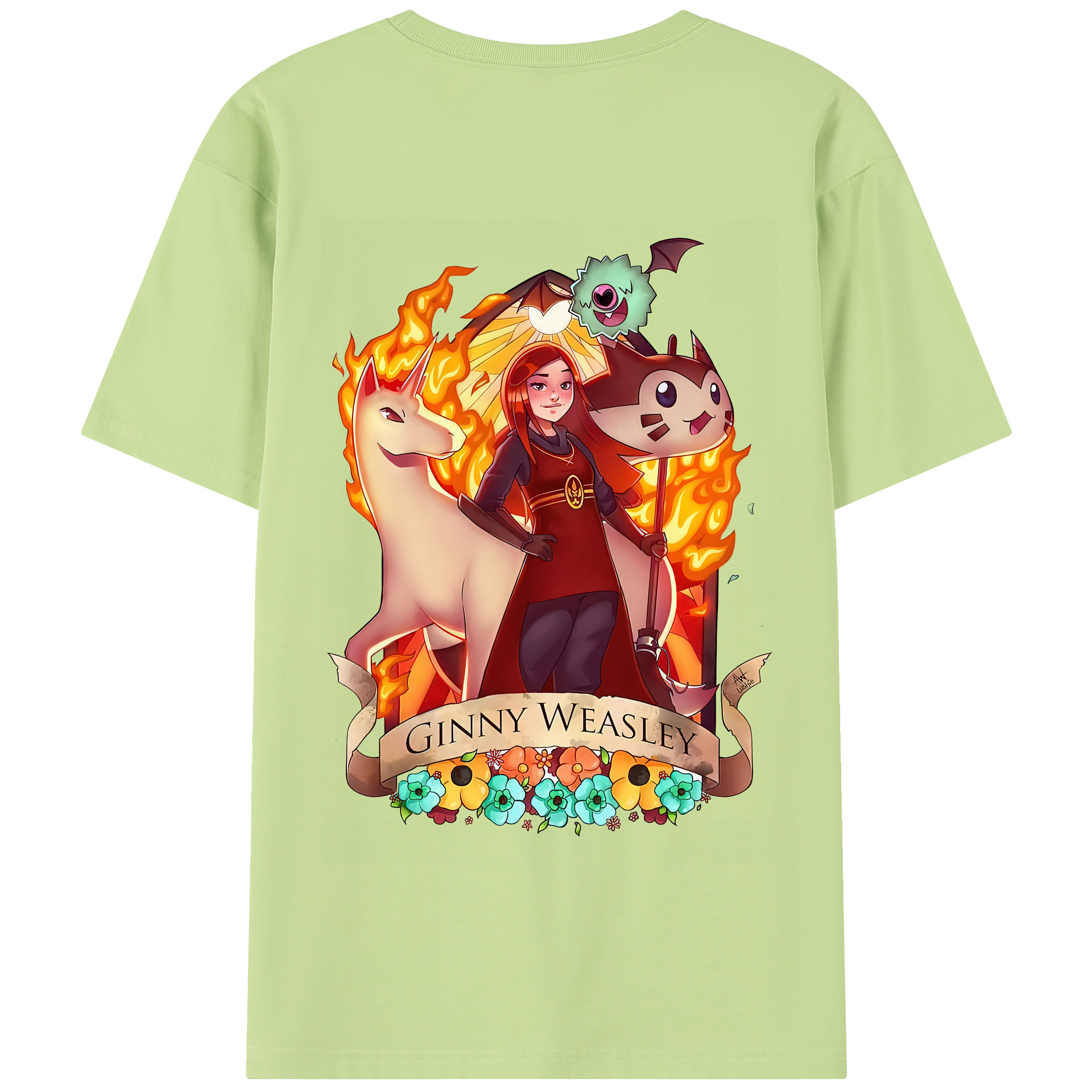 （画像用） Harry Potter ハリー・ポッターシリーズ 綿100％半袖Tシャツ（背面プリント）